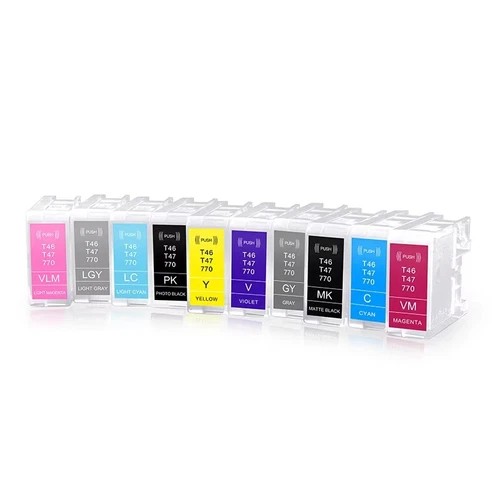 T47A1-T47A9 10Colors 60ML Refill Ink Cartridges no chip for P700 P900 P708 P908