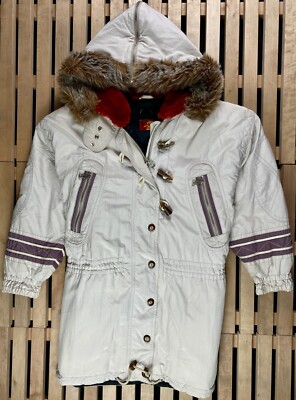 Womens Ski Jacket Parka Bogner Size 8 Goose Down Filed