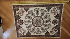 Kalamkari VTG Unique textile wall hanging bed cover cotton Camel King 52x68