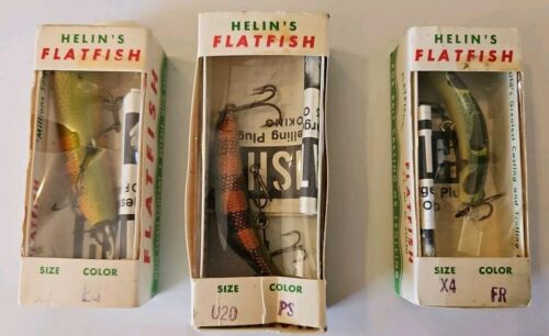 Vintage Helin Flat Fish Fishing Lure.