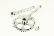 Catena guarnitura acciaio bici bicicletta d'epoca 36T 165mm pedivella