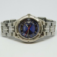 GUESS Waterpro G65788M Silver Tone Quartz Analog Unisex Watch Sz. 6" New Battery