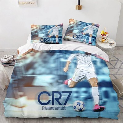 Duvet Cover CR7* 3D Duvet Cover Soft Bedspread Soft Microfiber PILLOWCASE