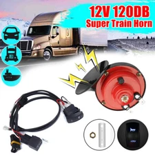 Universal Horn Wiring Harness Relay Button Switch Kit for 12V Car Truck Horn