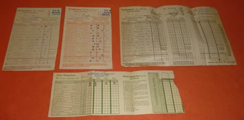 Fußball Wettscheine 1950 Preußen Dellbrück 1.FC Köln Rapid Schalke 04 Düsseldorf - Bild 1 von 9