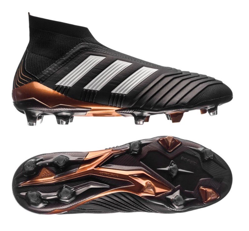 FG LACELESS SOCCER CLEATS SHOES BLACK 