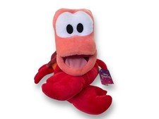 Little Mermaid Sebastian Crab 10" Plush Disney Movie Tags Attached
