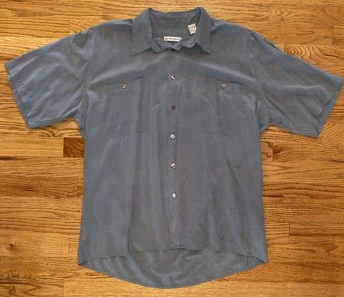 Burma Bibas Silk Button Down Shirt Men’s Large