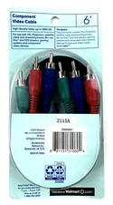 Component Video Cable 6' High-Quality Video up to 1080i HD