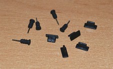 5 Pairs Black Anti-dust Dock Plug 3.5mm Earphone Anti-Dust Cap for iPhone 6