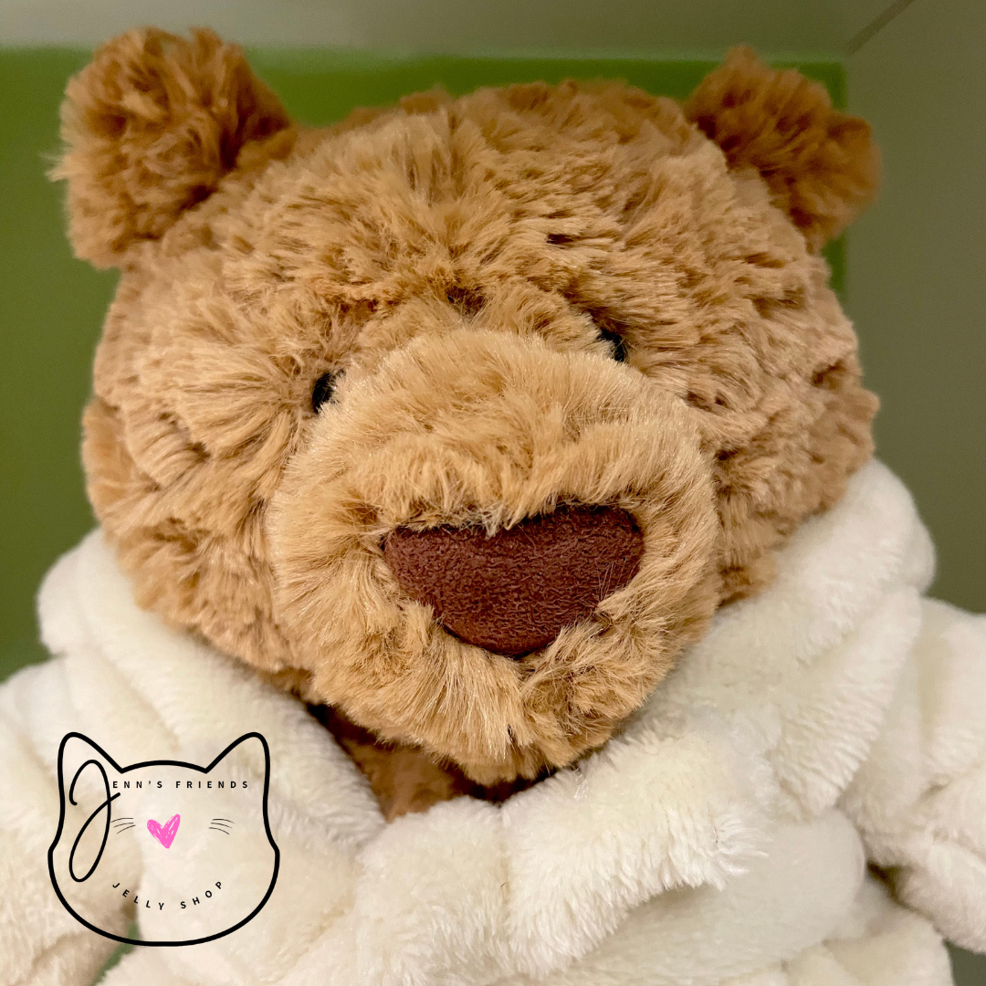 AUTHENTIC Jellycat BARTHOLOMEW BEAR BATHROBE New NWT Plush Soft