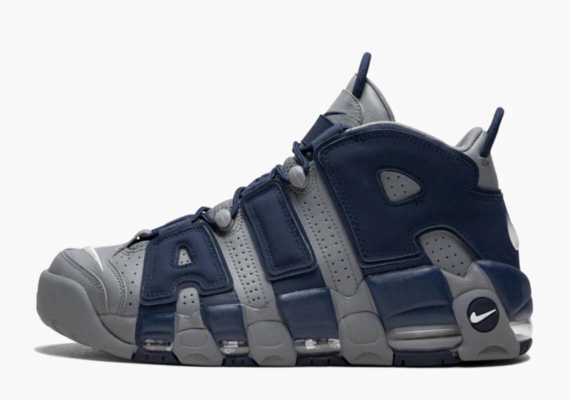 Nike Air More Uptempo '96 Retro Georgetown Cool Grey Navy 921948-003 Mens Size