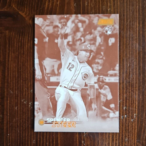 2023 Topps Stadium Club Sepia Parallel Rookie Spencer Steer #213 RC 