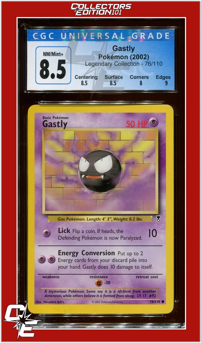 Legendary Collection 76 Gastly CGC 8.5 - Subgrades | eBay