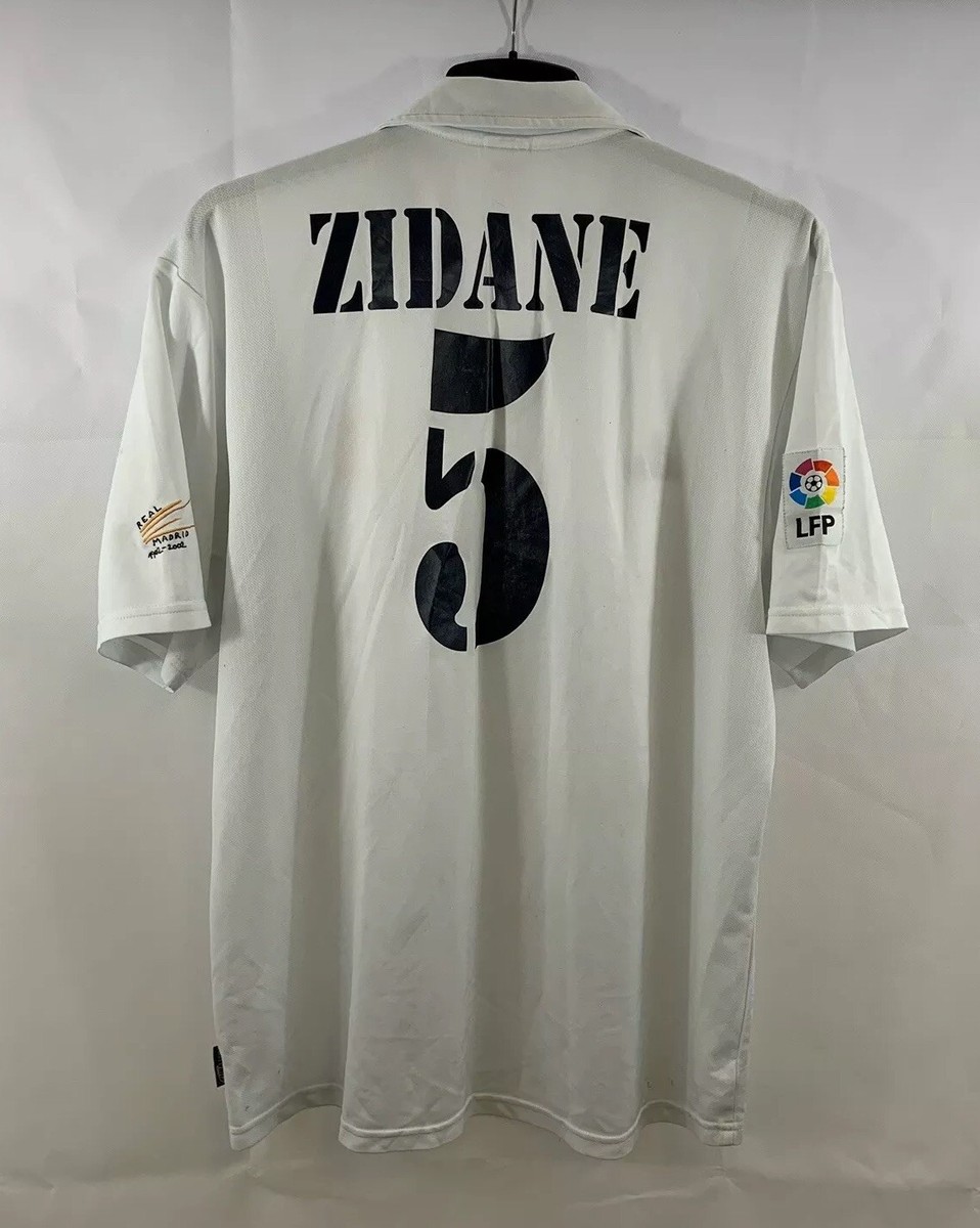 Real Madrid Zidane 5 Centenary Home Football Shirt 2001/02 Real Madrid Zidane 5 Centenary Home Football Shirt 2001/02