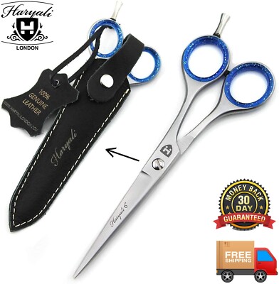 Profi Friseur Friseursalon Haarschneideschere 6'' und Lederbezug