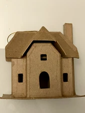 Paper Mache House Ornament - Factory Direct Craft RS1703