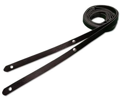 SLASHER Thin Premium Leather Custom Guitar Strap RYB Los Angeles Classic
