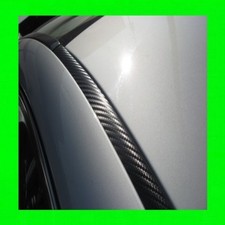 For Buick Carbon Fiber 2pc Roof Top Trim Drip Moldings Covers Set 5yr Warranty 2