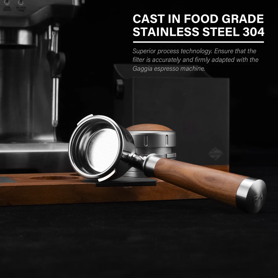 Portafiltro CrossCreek 58mm espresso sem fundo com 2 orelhas | Compatível com La Marzocco - Imagem 3 de 4