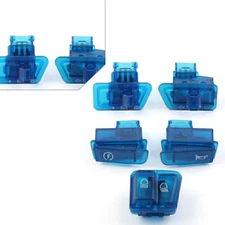 5 Pcs Blue Turn Signal Headlight Ignition Horn Switch Caps for GY6 50 125 150cc