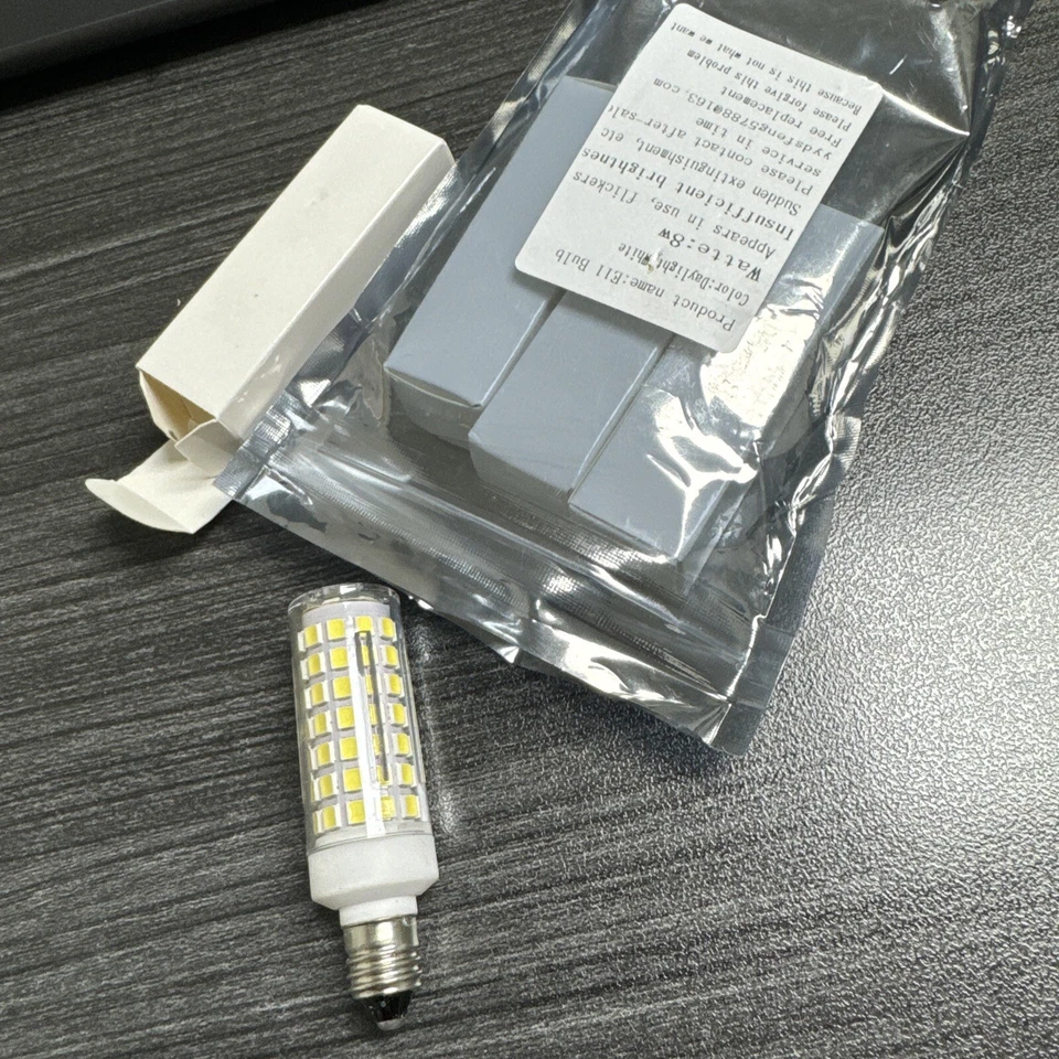 e11 led bulb 75 W 100w Hallogen Replacement  Jd T4  Daylight White 6000k  4 Pcs - Image 2 of 4