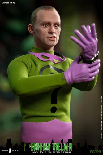 Mars Toys MAT017 1/6 Batman Batman 1966 The Riddler Action Figure In Stock New - Picture 17 of 24