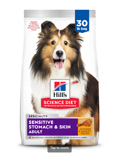 Diet Adult Sensitive Stomach & Skin Chicken Recipe Dry Dog F
