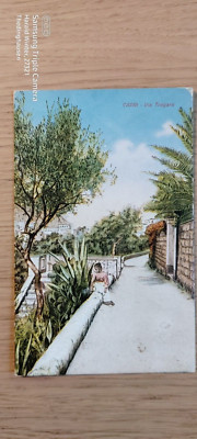 Postkarte Capri Via Tragara ungel_