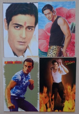 Arjun Rampal* Lot of 4 Bollywood Rare Postcard Post Card