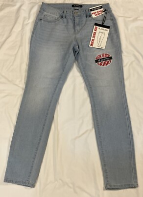 NWT~D. Jeans~High Waist~Skinny Leg~Light Wash/ Light Sage  Jeans~Sz 4~Stretch