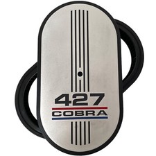 Ford 427 Cobra 15 Oval Air Cleaner Kit - Engraved - Tri- Color Logo - Ansen Usa
