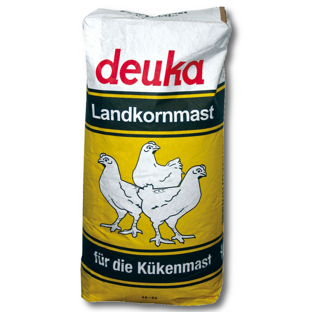 Aliment d’engraissement Landkornmast Deuka 25 kg, la sélection de céréales pour poulet