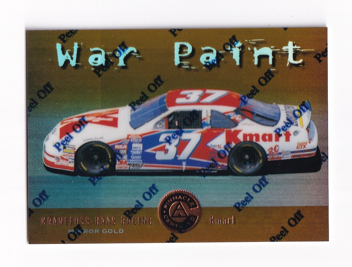 1997 Pinnacle Mirror Gold #72 Jeremy Mayfield NASCAR Rare Card