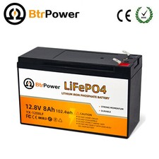 12V 8Ah 50Ah 100Ah 140Ah Lifepo4 Lithium Battery for Cart RV Marine Solar System
