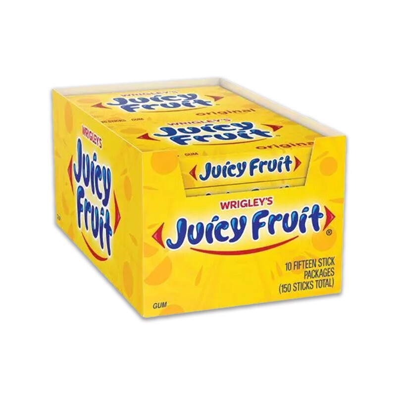 Wrigley's Slim Pack Juicy Fruit 10 Count - 15 Sticks