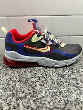 Nike Air Max React 270 GS 'Dunk It' CT1630-001 SZ 7Y Thunder Grey / Barely Volt 