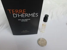 Terre D'Hermes Eau de parfum Intense sample 0.05 fl oz. New w/card Recent releas