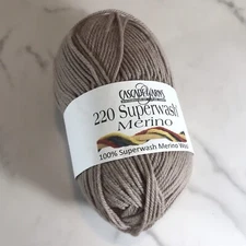 CASCADE YARNS 220 SUPERWASH MERINO FINE YARN Col No. 02 Beige 100gr, 220yd