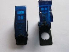5 pcs Transparent Blue Safety Flip Cover for Toggle Switch New