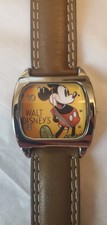 Walt Disney's Mickey Mouse Watch Square Face High Quality Very Rare SII