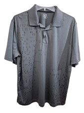 Men's Champion Polo Shirt L Dark Gray Short Sleeve Lightweigh Great Condition