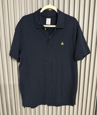 BROOKS BROTHERS MEN'S 100 COTTON NAVY ORIGINAL FIT POLO SHIRT SIZE LARGE