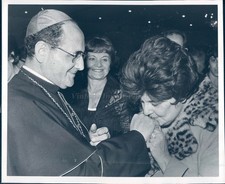 1950 Photo Louise Caprio Kiessling People Greeting Party Giuseppe Cardinal WA
