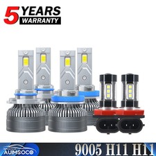 For Mazda 3 2010 2011 2012 2013 6pc Led Headlight High Low Fog Light Combo Kit