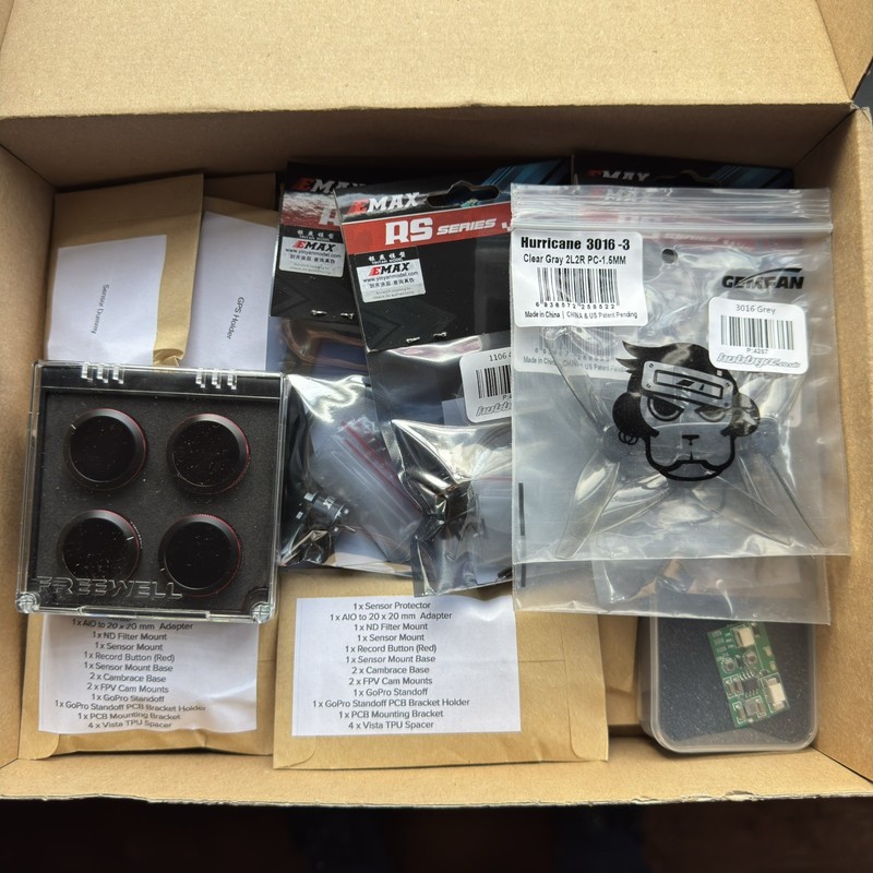 Redkyte XDREI X FRAME KIT plus EXTRAS.  Sub 250 fpv drone kit.
