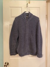 GUC L.L.Bean Men's Organic Cotton Size Medium-Regular Full-Zip Sweater