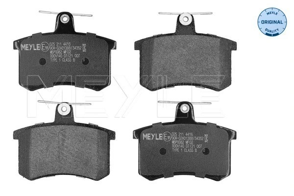 Plaquettes de frein Meyle 025 211 4416 stoppe les sifflements sur Alfa Romeo