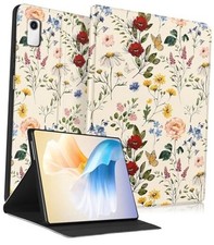 for Lenovo Tab M9 Case 9 Inch 2023 for Women Girls Cute Folio 3-Vintage Flower