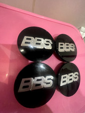Bbs Rs Lm Rz Center Caps Logos 70mm 09.24.030 Blacksilver Set Of 4